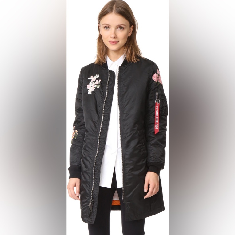 Alpha Industries Ma 1 Long Souvenir Illusion Bomber Jacket